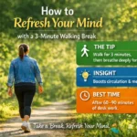 How to Refresh Your Mind with a 3-Minute Walking Break